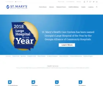 Stmarysathens.org(St. Mary's Health Care System and hospital) Screenshot