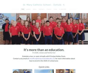 Stmaryschooldekalb.org(St. Mary Catholic School DeKalb) Screenshot