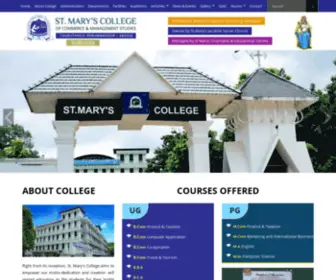 Stmaryscollegethuruthiply.com(St Marys College) Screenshot