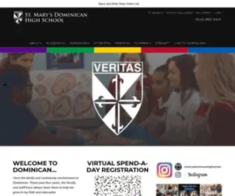 Stmarysdominican.org(Mary's Dominican High School) Screenshot