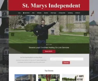 Stmarysindy.com(Marys Ontario News) Screenshot