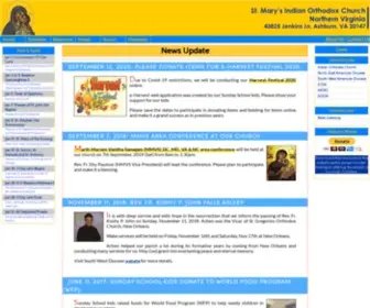 Stmarysnova.org(Indian Orthodox Church Virginia) Screenshot