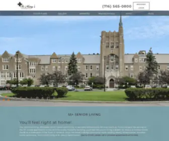 Stmarysny.com(Senior Apartments in Williamsville) Screenshot