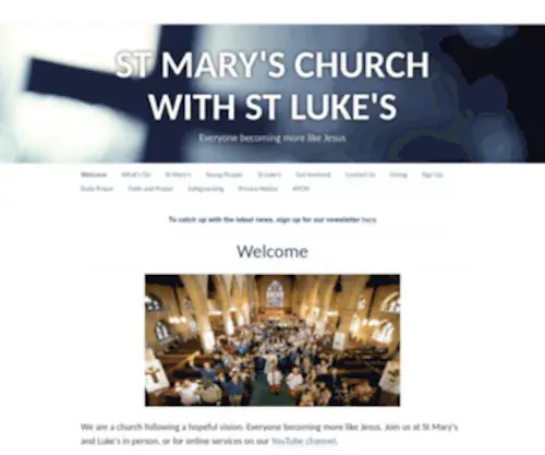 Stmarysosterley.org.uk(St Mary's Church with St Luke's) Screenshot