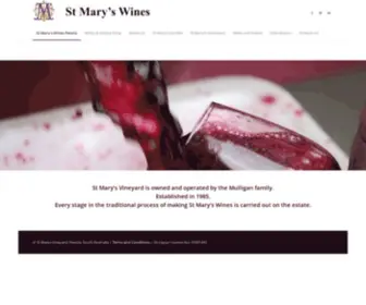 Stmaryswines.com(St Mary's Vineyard) Screenshot