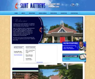 Stmattchurch.com(The official website of st. matthews united methodist church) Screenshot