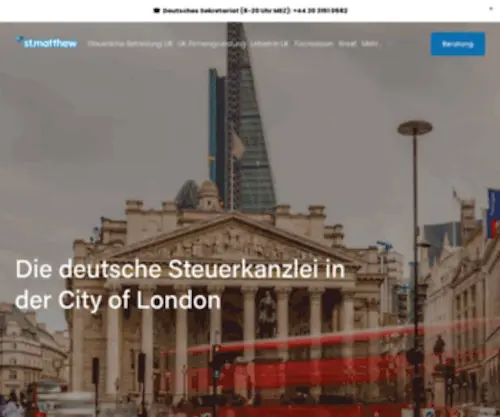 Stmatthew.de(Steuerkanzlei St Matthew London) Screenshot