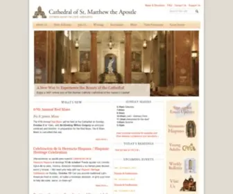 Stmatthewscathedral.org(Cathedral of St) Screenshot