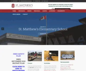 Stmatthewselementary.ca(Matthew's Elementary School) Screenshot