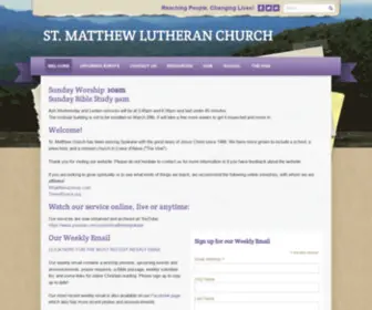 Stmatthewspokane.org(St. Matthew Lutheran Church) Screenshot