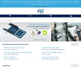 STM.com(STMicroelectronics) Screenshot