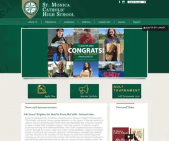 Stmonicachs.org(Monica Catholic High School) Screenshot