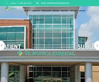 Stmonicahospital.com(Multispeciality Hospital) Screenshot