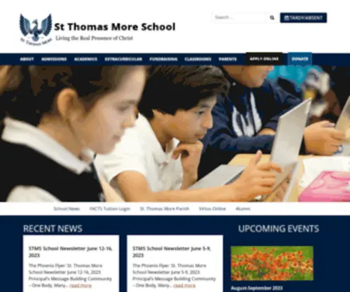 STMS.org(St Thomas More Parish School) Screenshot