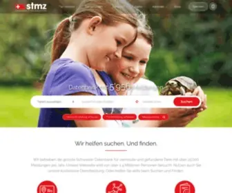 STMZ.ch(Katze Hund vermisst zugelaufen entlaufen) Screenshot
