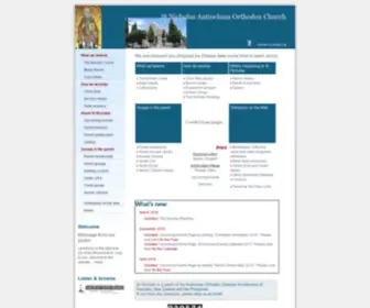 Stnicholas.org.au(St Nicholas Antiochian Orthodox Church) Screenshot