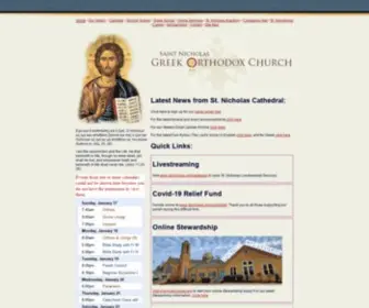 Stnicholas.org(Saint Nicholas Greek Orthodox Church) Screenshot