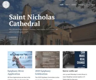 Stnicholastarpon.org(Saint Nicholas Greek Orthodox Cathedral) Screenshot