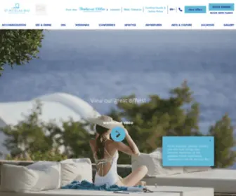 Stnicolasbay.gr(St. Nicolas Bay Resort in Crete) Screenshot