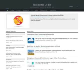 Stochasticcoder.com(Non deterministic evolution of code over time) Screenshot