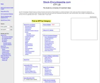 Stock-Encyclopedia.com(ETF List) Screenshot