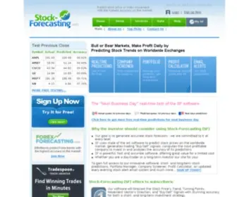 Stock-Forecasting.com(Stock and Fund Prediction) Screenshot