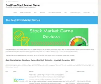 Stock-Market-Game.net(Best free stock market game for both classroom and individuals. This Stock Market Game) Screenshot