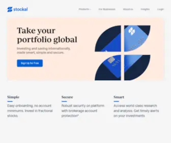 Stockal.com(Investing and saving internationally) Screenshot