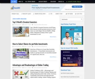 Stockamj.com(Online Indian Share Broker Comparison) Screenshot