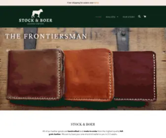 Stockandboerleatherco.com(Stock & Boer Leather .Co) Screenshot