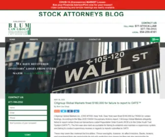 Stockattorneysblog.com(Published by Coral Springs) Screenshot