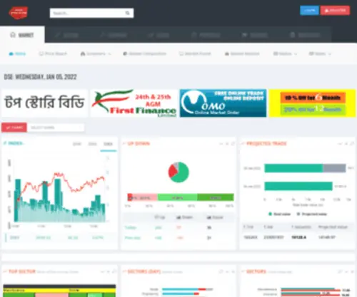 Stockbangladesh.com(Share Market Analysis Portal For Dhaka Stock Exchange (DSE)) Screenshot