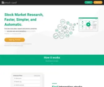 Stockcard.io(Discover) Screenshot