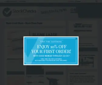 Stockchecks.com(Blank Check Paper) Screenshot