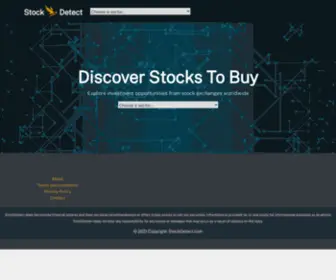 Stockdetect.com(Stock Discovery & Research Tool) Screenshot