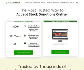 Stockdonator.com(Stock Donator) Screenshot