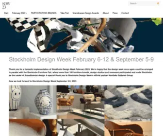 Stockholmdesignweek.com(Stockholm Design Week and Summer Design Week Stockholm Design Week and Summer Design Week) Screenshot