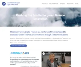 StockholmGreenfin.tech(Stockholm Green Digital Finance) Screenshot