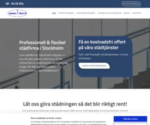 Stockholmsallstad.se(Städning för företag & privat i Stockholm) Screenshot