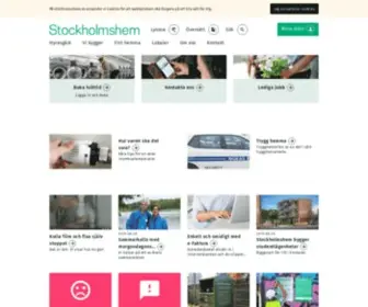 Stockholmshem.se(Start) Screenshot
