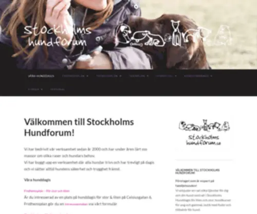 Stockholmshundforum.se(Stockholms Hundforum) Screenshot