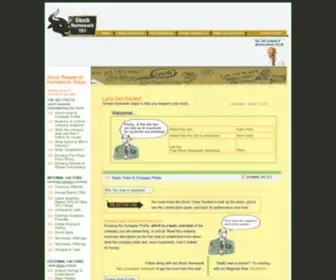 Stockhomework101.com(Free checklist to do your own stock homework) Screenshot