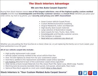 Stockinteriors.com(Auto Carpet for Car) Screenshot
