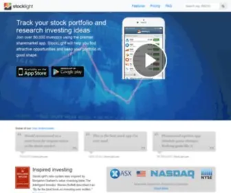 Stocklight.com(The premier stock investing app) Screenshot