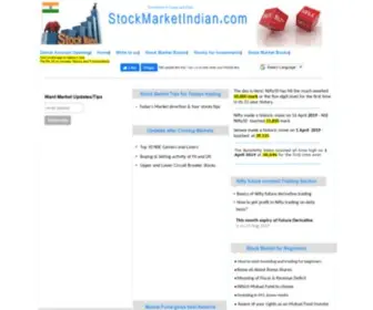 Stockmarketindian.com(Indian Stock Market tips Online stock market India What is stock market) Screenshot