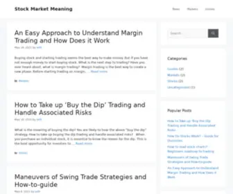 Stockmarketmeaning.com(Stock Market Meaning) Screenshot