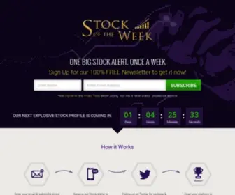 Stockoftheweek.net(Stock Of The Week) Screenshot