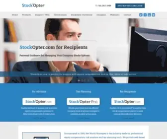Stockopter.com(Equity Compensation Guidance Software) Screenshot