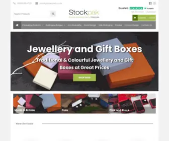 Stockpak.co.uk(Jewellery and Gift Packaging and Boxes from Stock) Screenshot