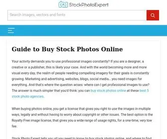 Stockphotoexpert.com(Guide to Buy Stock Photos Online) Screenshot